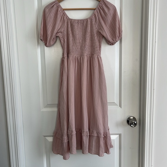 NWT Mikarose dusty rose empire waist dress size small - Picture 4 of 5